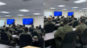 Erik Moncayo during his presentation as Class Mentor for the U.S. Border Patrol Basic Academy.